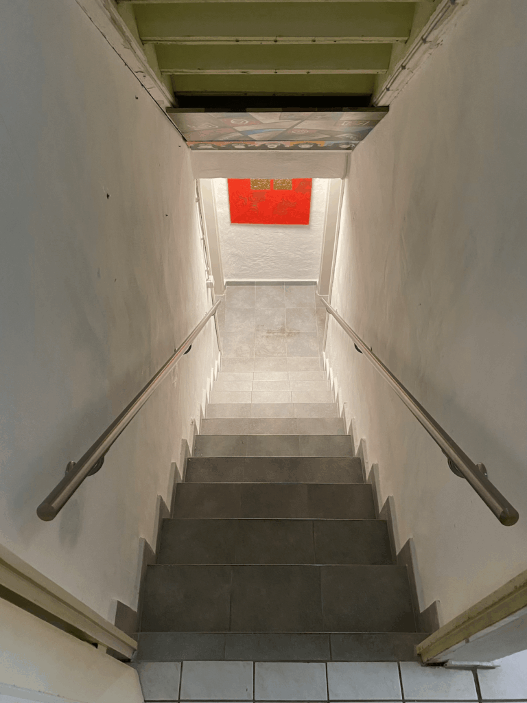 Innenhandlauf beidseitig aus Edelstahl